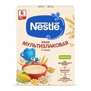 NESTLÉ® Безмолочная мультизлаковая каша 4 злака