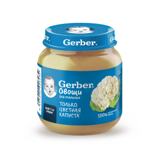 GERBER® овощное пюре «Цветная капуста»