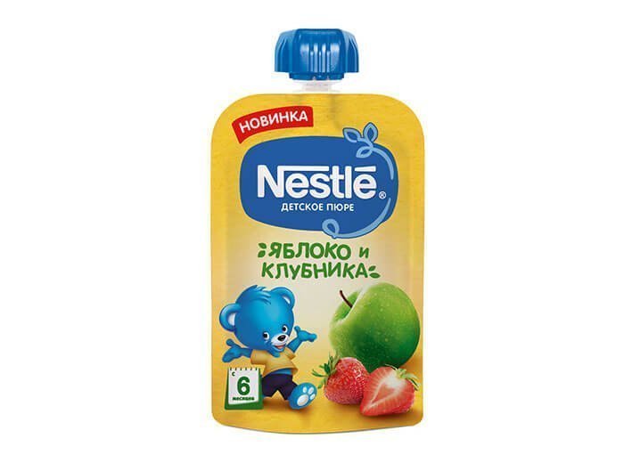 Фруктовое пюре Nestlé «Яблоко и клубника»