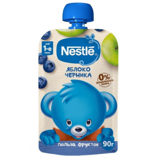 Фруктовое пюре NESTLÉ® «Яблоко и Черника»