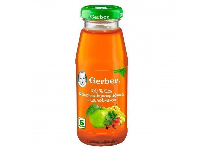 Gerber Сок яблочно-виноградный с шиповником