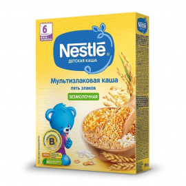 Nestlé Безмолочная мультизлаковая каша 5 злаков