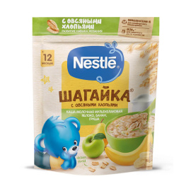 Nestlé® ШАГАЙКА®  Каша молочная 5 злаков Яблоко, банан, груша