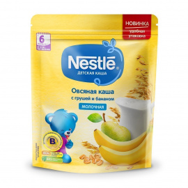 Nestlé Молочная овсяная каша с грушей и бананом