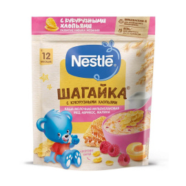 Nestlé ШАГАЙКА Каша молочная мультизлаковая мёд, абрикос, малина