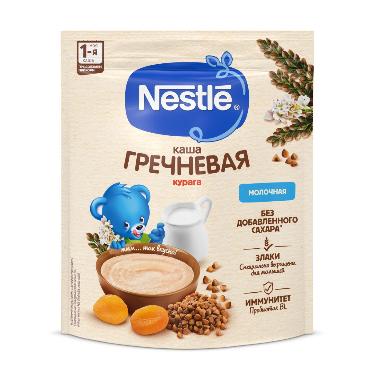 Купить гречневую кашу Nestlé молочная с курагой